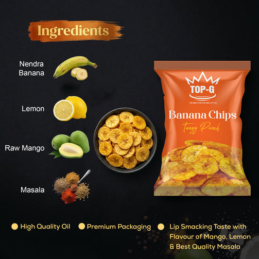 Tangy Punch Banana Chips - 80 g