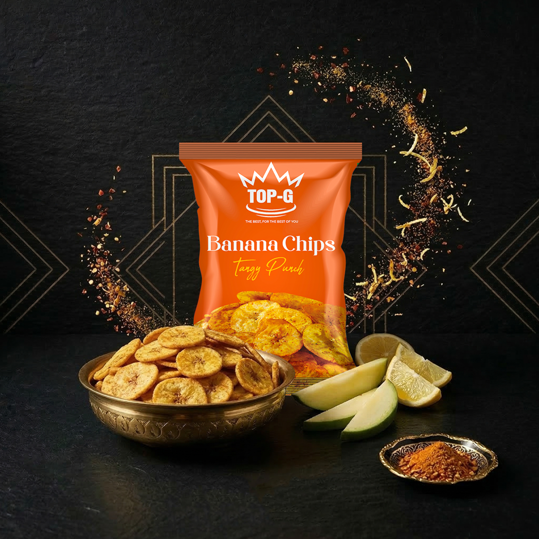 Tangy Punch Banana Chips - 80 g