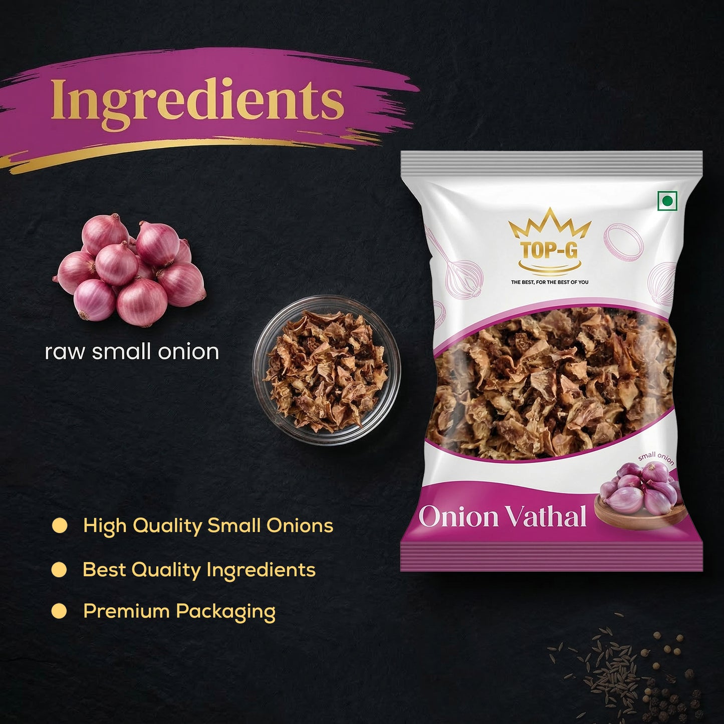 Onion Vathal - 150g